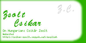 zsolt csikar business card