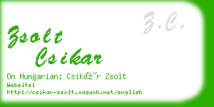 zsolt csikar business card